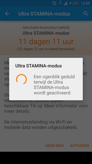 Wacht tot het proces beëindigd is