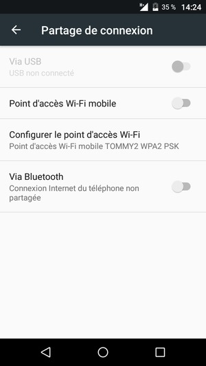 Sélectionnez Configurer le point d'accès Wi-Fi 