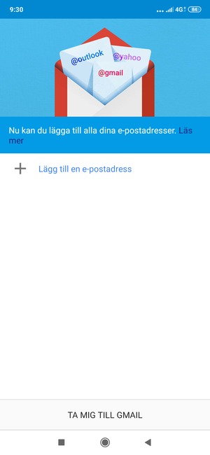 Välj Lägg till en e-postadress