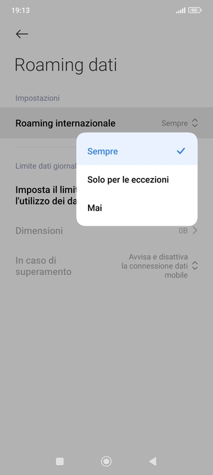 Seleziona la tua opzione preferita