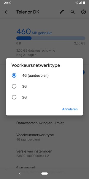 Selecteer uw voorkeursoptie