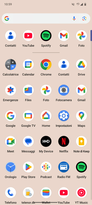 Seleziona Impostazioni