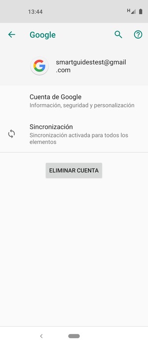 Seleccione Sincronización