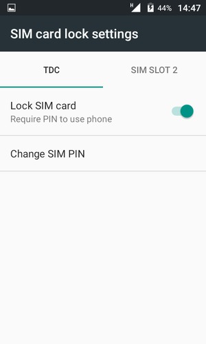Select Public and  Change SIM PIN