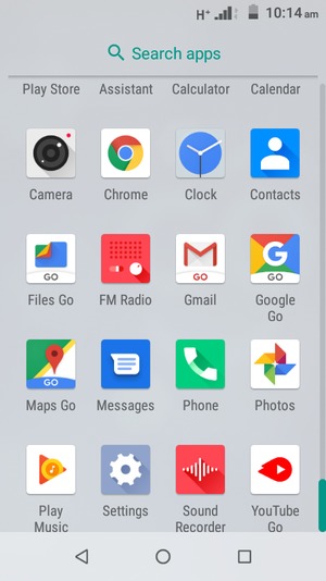 Scroll to and select Settings
