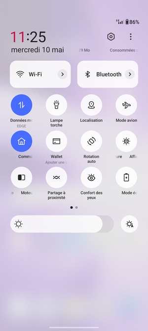 Sélectionnez Luminosité automatique