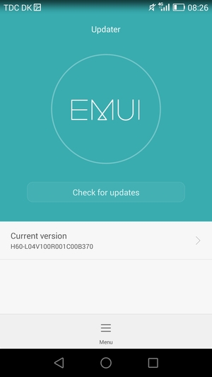Select Check for updates
