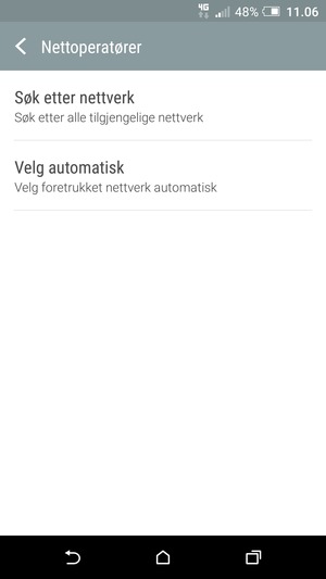 Velg Søk etter nettverk