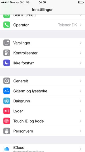 Bla til og velg Generelt