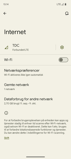 Aktiver Wi-Fi