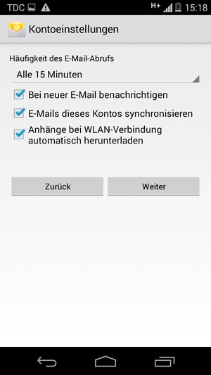 Wählen Sie Weiter