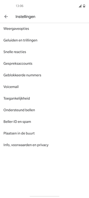 Selecteer Voicemail