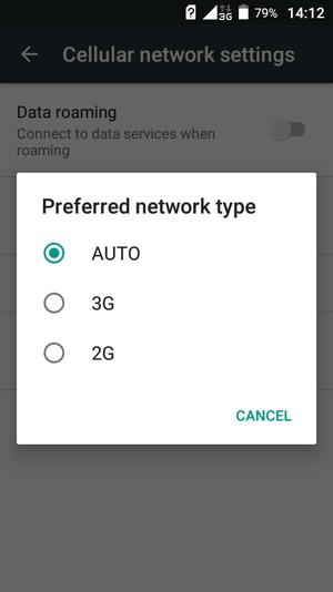 Select your preferred option