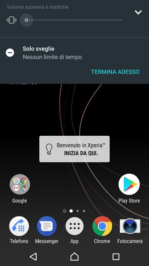 Premi una volta per la modalità silenziosa