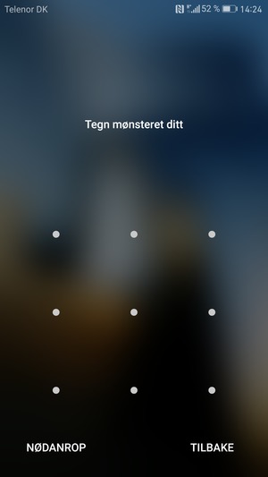 Telefonen din er nå sikret med en skjermlås