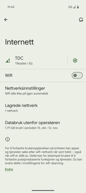 Slå på Wifi