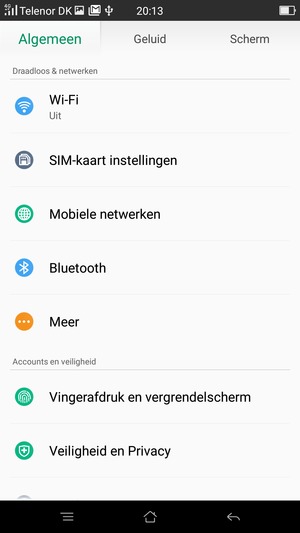 Selecteer Wi-Fi