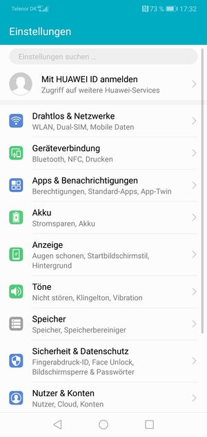 Wählen Sie Drahtlos & Netzwerke