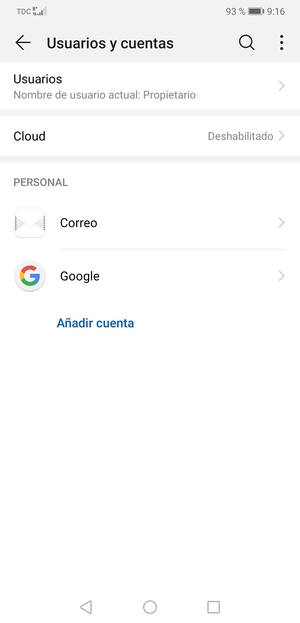 Seleccione Google