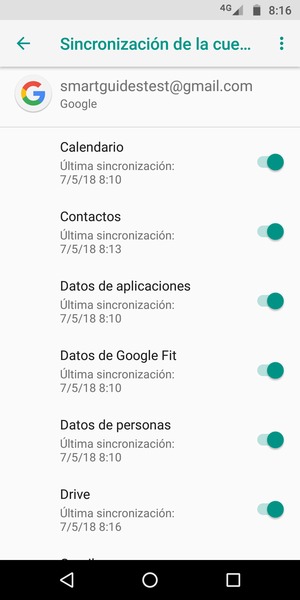 Asegúrese de haber seleccionado Contacts