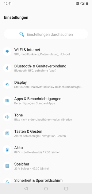 Wählen Sie Wi-Fi & Internet