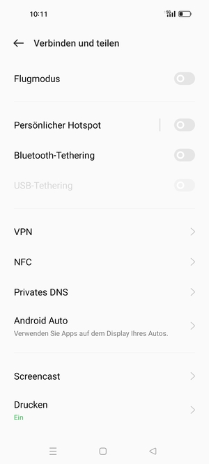 Wählen Sie Persönlicher Hotspot