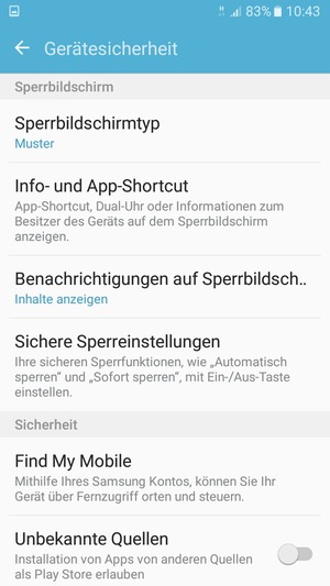 Ihr Handy ist jetzt mit einer Bildschirmsperre gesichert