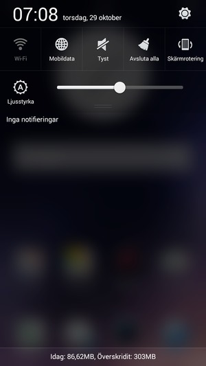 Dra ner rullgardinsmenyn