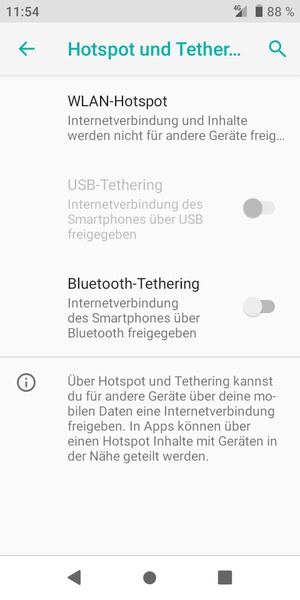 Wählen Sie WLAN-Hotspot