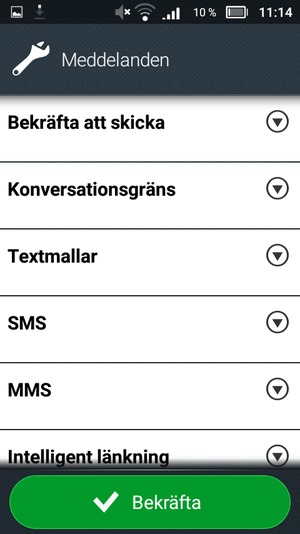 Välj SMS