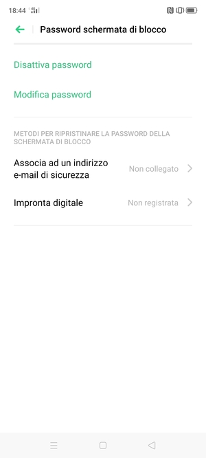 Il tuo telefono è ora protetto dal blocco schermo