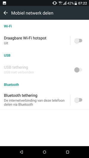 Selecteer Draagbare Wi-Fi hotspot