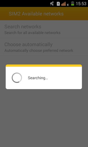 Wait for the search to finish