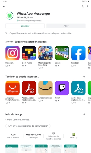 Espere a que el proceso de instalación finalice