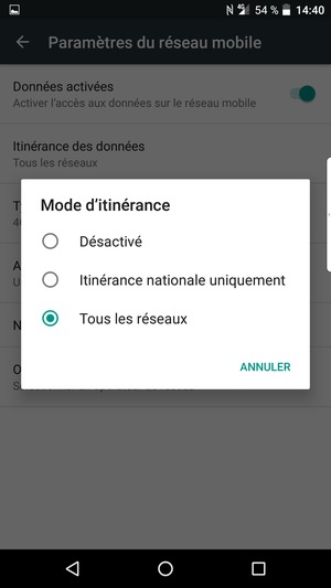 Sélectionnez votre option préférée