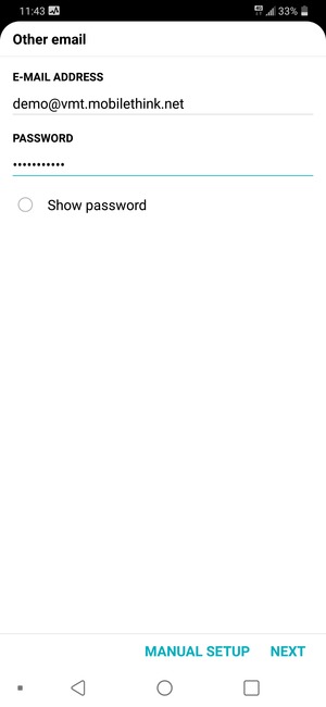 Enter your E-mail address and Password. Select NEXT