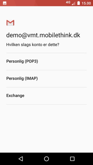 Vælg Exchange