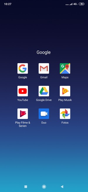 Wählen Sie Gmail