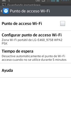El teléfono ha sido configurado para su uso como módem