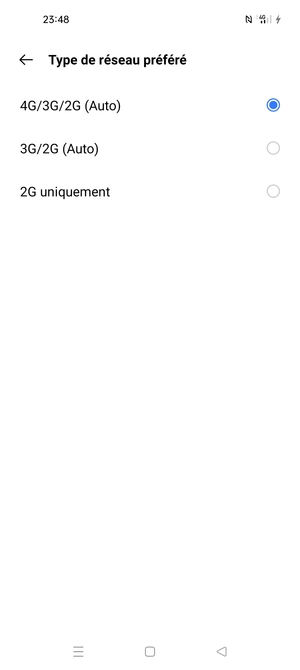 Sélectionnez votre option préférée