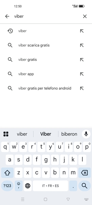 Inserisci il nome dell'app e seleziona Ricerca