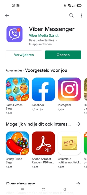 Selecteer Openen