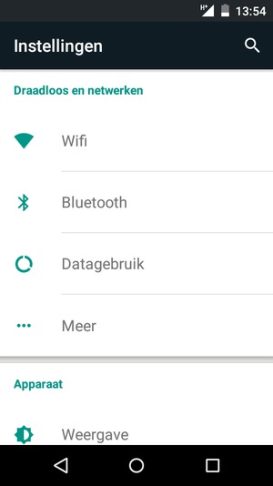 Selecteer Wifi