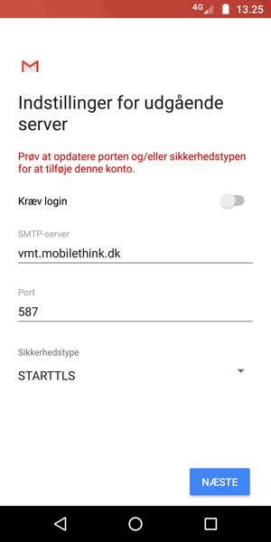Vælg Sikkerhedstype