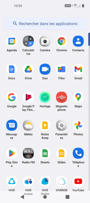 Sélectionnez Contacts