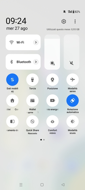 Attiva Luminosità automatica