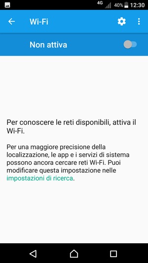 Attiva Wi-Fi