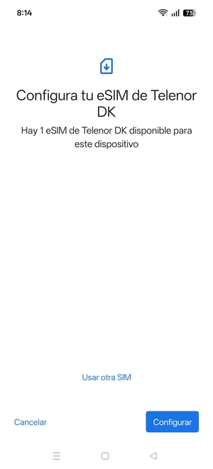 Seleccione Configurar