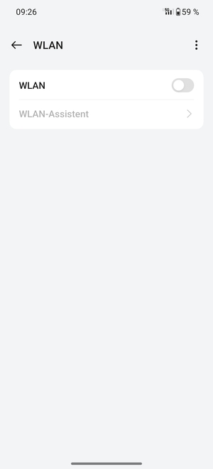 Schalten Sie WLAN ein