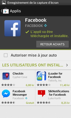 Veuillez attendre la fin de la procédure d'installation